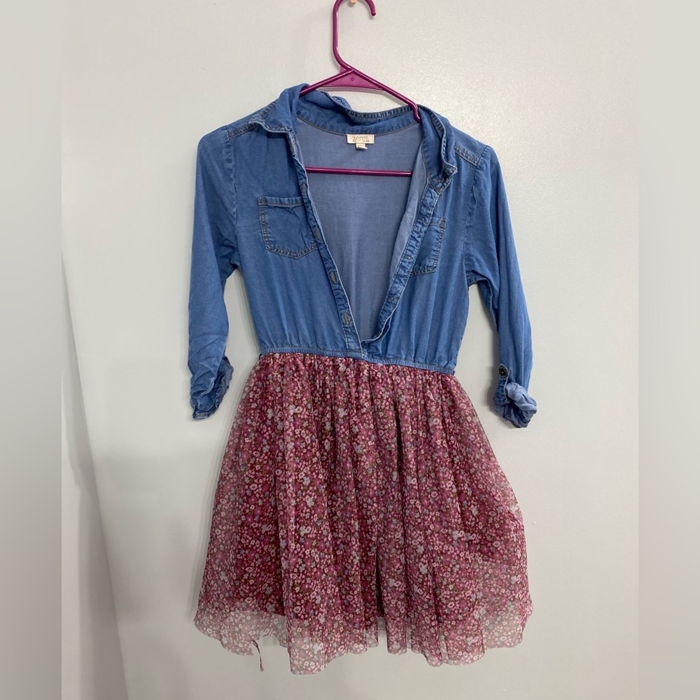 3/4 sleeve fluffy dress
